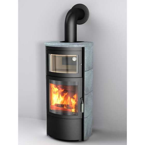 poele a bois 7 kw avec four